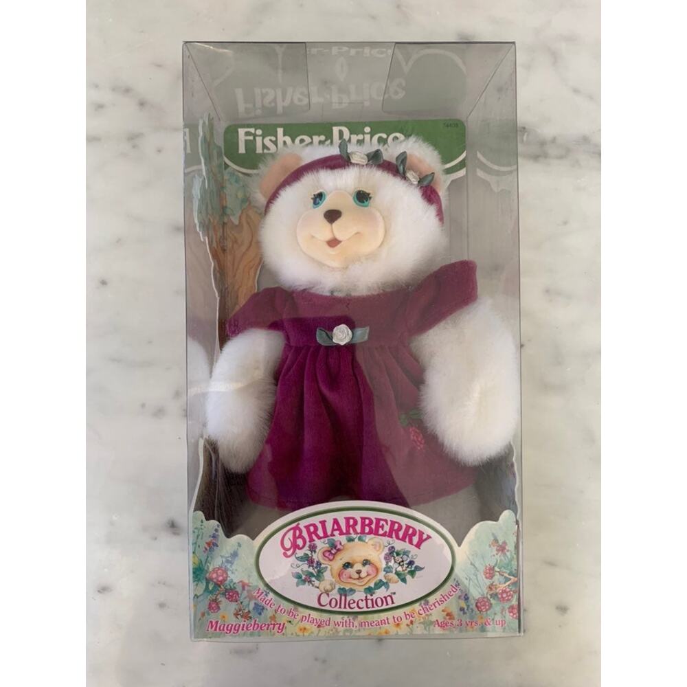 NIB Vintage Fisher-Price Briarberry Maggieberry Plush Bear